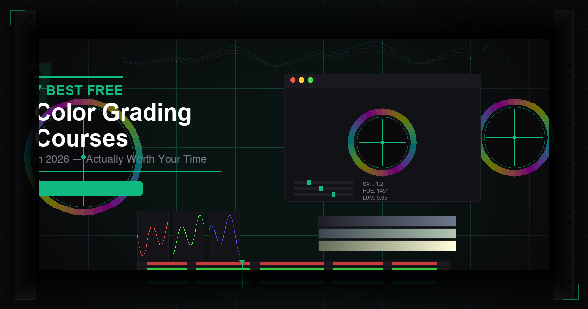 Best Free Color Grading Courses 2026